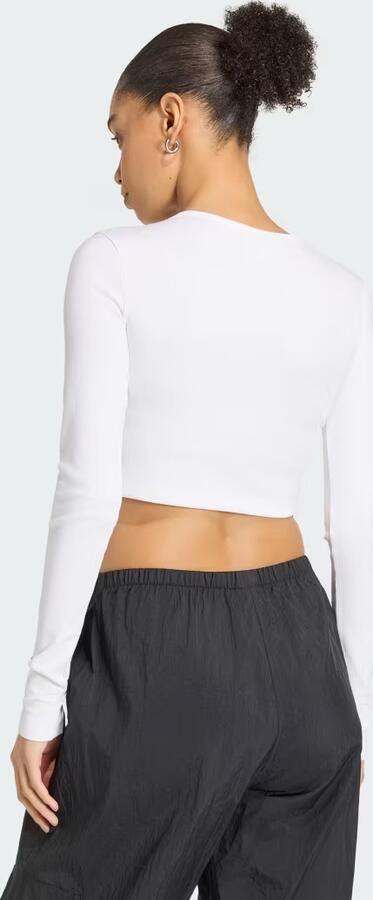 Adidas ESSENTIALS KORTERE GERIBBELDE LONGSLEEVE - Foto 6