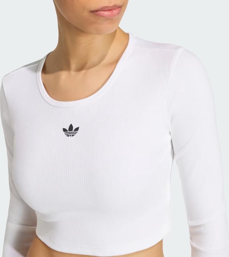 Adidas ESSENTIALS KORTERE GERIBBELDE LONGSLEEVE - Foto 2
