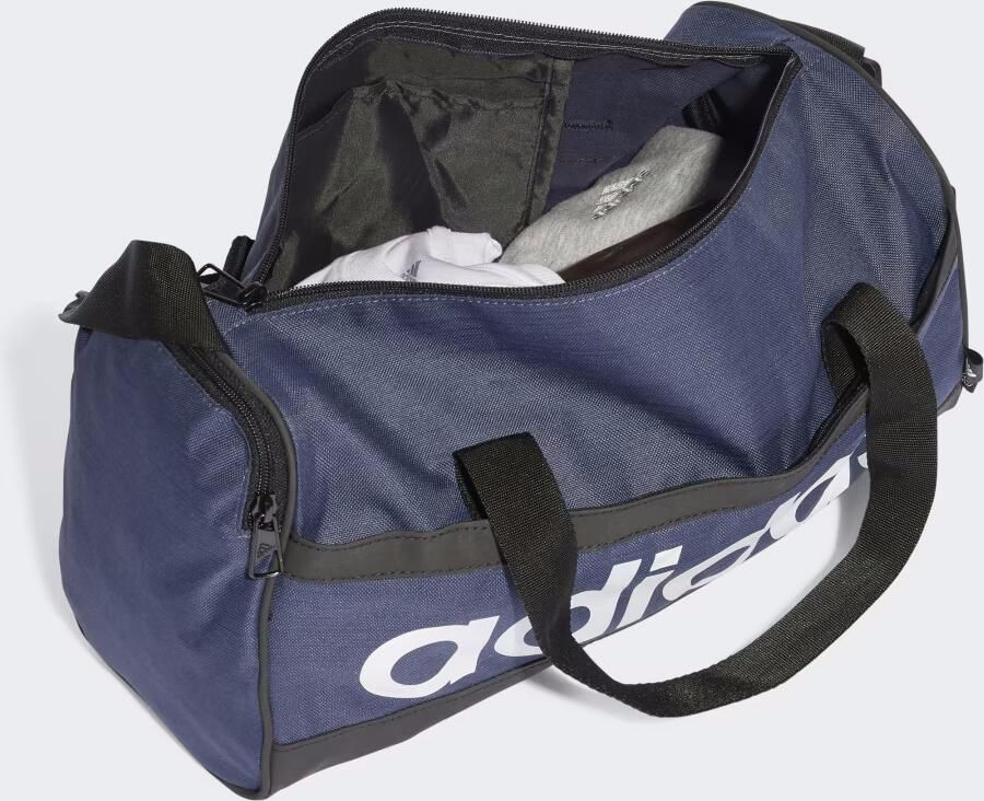 Adidas Perfor ce sporttas Linear Duffle XS 14L donkerblauw zwart wit - Foto 4