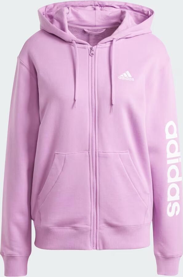 Adidas Essentials Linear Full-Zip Hoodie - Foto 4