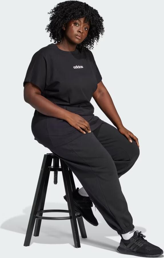 Adidas Essentials Linear Katoenen T-shirt (Grote Maat) - Foto 4