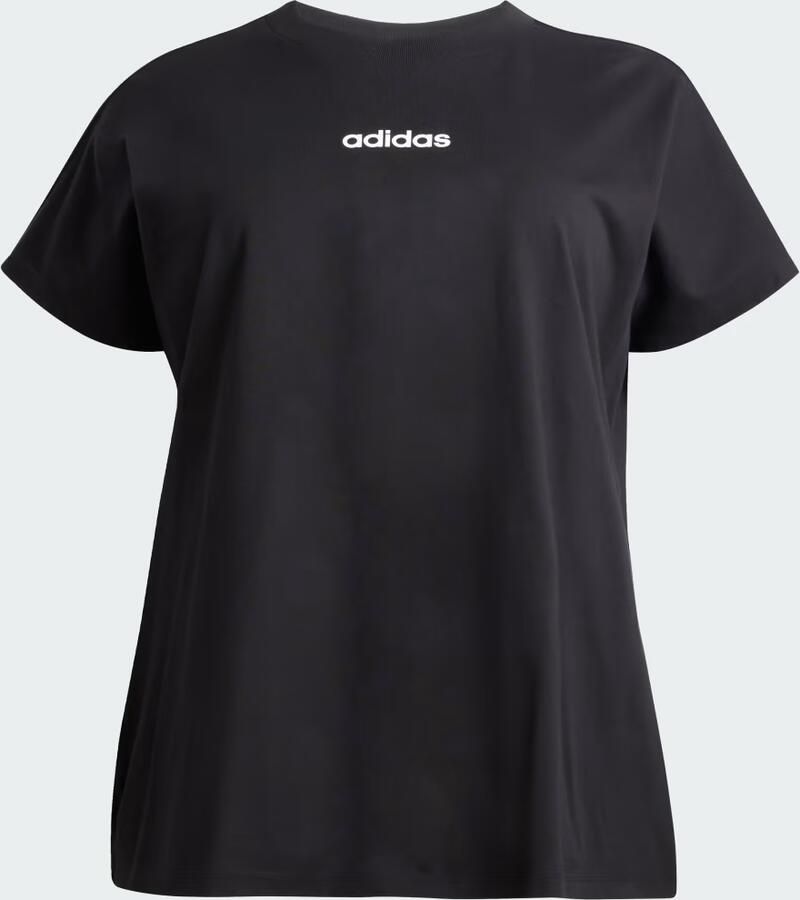Adidas Essentials Linear Katoenen T-shirt (Grote Maat) - Foto 2