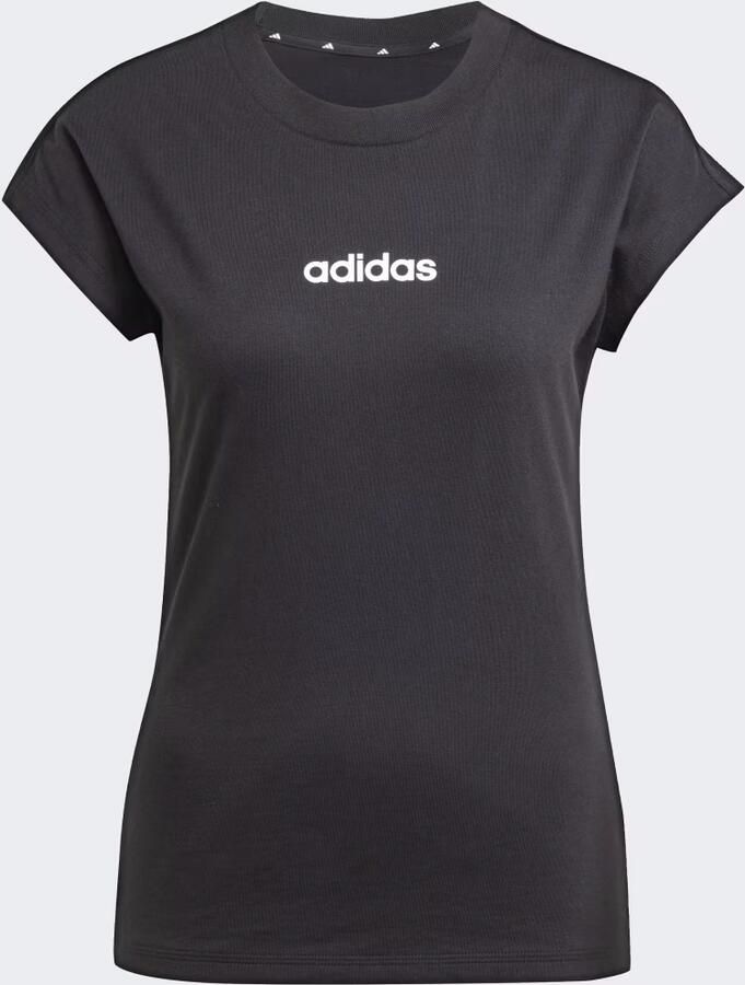 Adidas Sportswear T-shirt W LIN SJ T Basic T-shirt van zacht materiaal