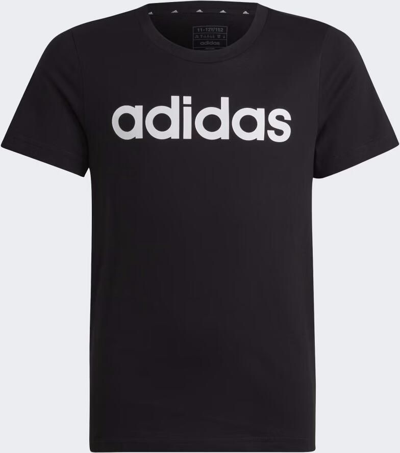 Adidas Sportswear T-shirt zwart wit Katoen Ronde hals Logo 164 - Foto 1