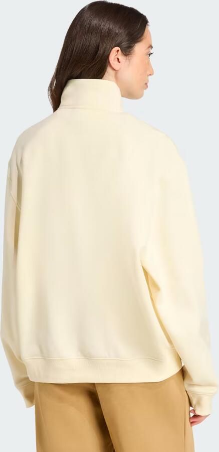 Adidas Originals Essential Linear 1 4 Zip Fleece Wit- Dames Wit - Foto 6