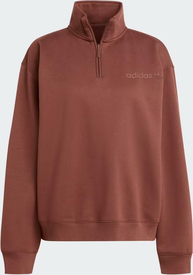 Adidas Essentials Linear Oversized Sweater met Korte Rits - Foto 4