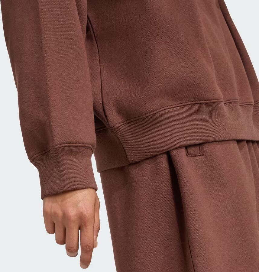 Adidas Essentials Linear Oversized Sweater met Korte Rits - Foto 3