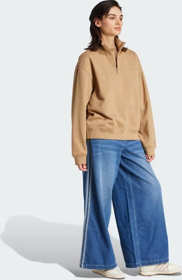 Adidas Essentials Linear Oversized Sweater met Korte Rits - Foto 4