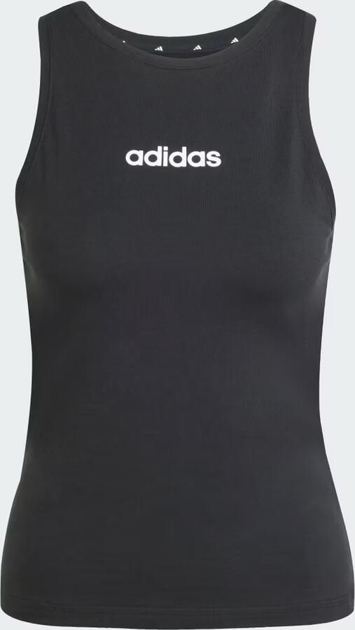 Adidas Essentials Linear Slim-Fit Katoenen Tanktop - Foto 5