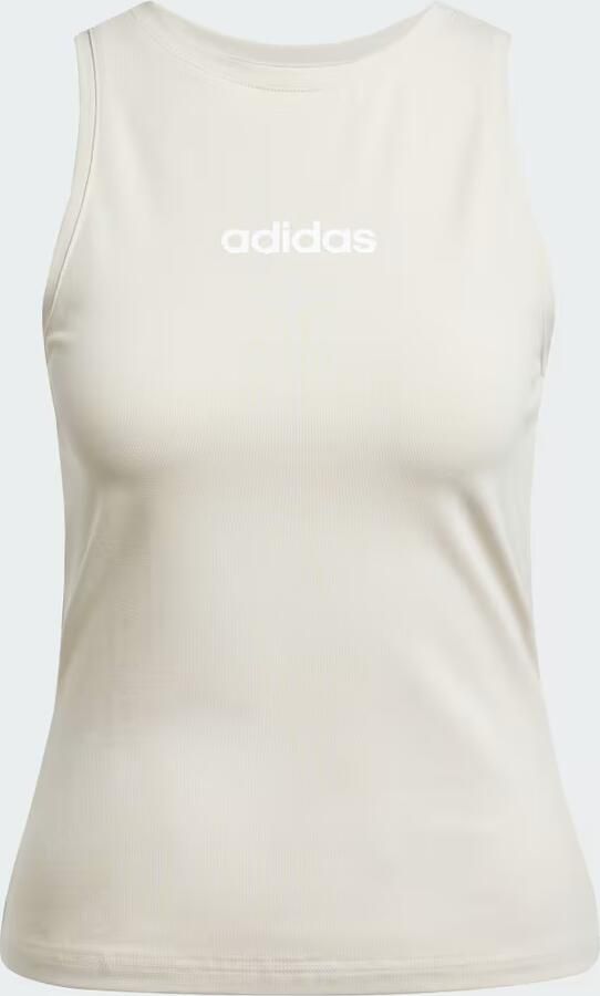 Adidas Essentials Linear Slim-Fit Katoenen Tanktop