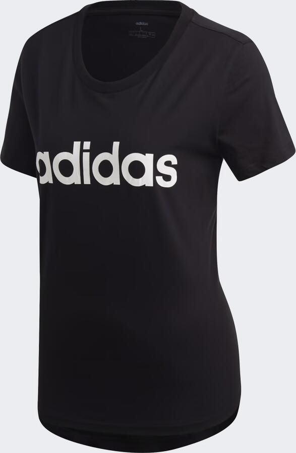 Adidas essentials linear slim shirt zwart dames - Foto 2