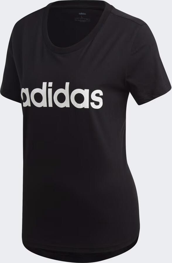 Adidas essentials linear slim shirt zwart dames - Foto 2