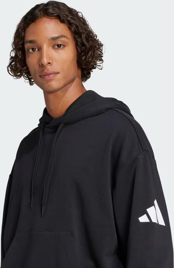 Adidas Essentials Loose-Fit 3 Bar Logo French Terry Hoodie - Foto 2