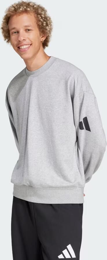 Adidas Essentials Loose Fit 3 Bar Logo Sweatshirt