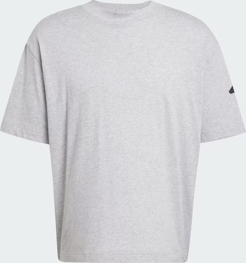 Adidas T-shirt Korte Mouw T-shirt Logo 3 Bandes Ample 100% coton - Foto 2