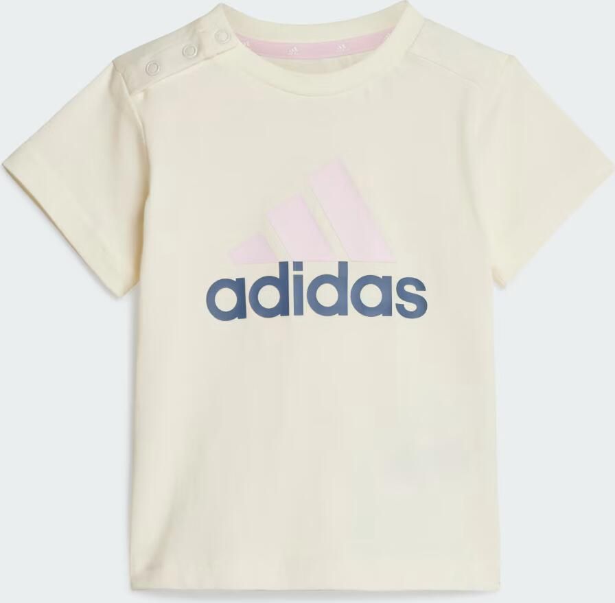 Adidas ' Badge of Sport T-Shirt Shorts Set Infant White