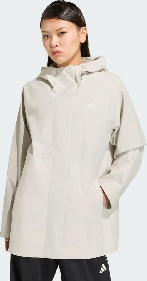 Adidas Sportswear Loose fit regenjack met capuchonkraag - Foto 3