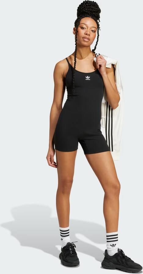 Adidas Originals Essential Rib Unitard Zwart- Dames Zwart - Foto 2