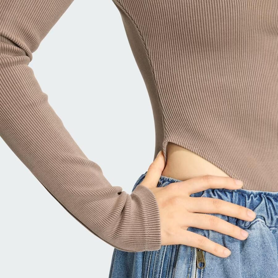 Adidas ESSENTIALS RIB WASHED BODYSUIT MET LANGE MOUWEN - Foto 3