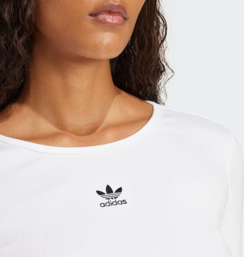 Adidas Originals Shirt met lange mouwen ESS CROP LS
