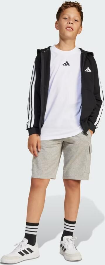 Adidas Essentials Ritshoodie Kids Zwart Kind Zwart - Foto 5