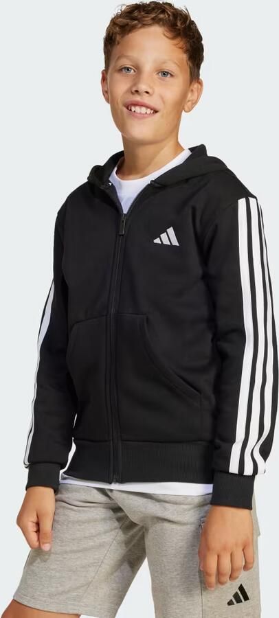 Adidas Essentials Ritshoodie Kids Zwart Kind Zwart - Foto 5