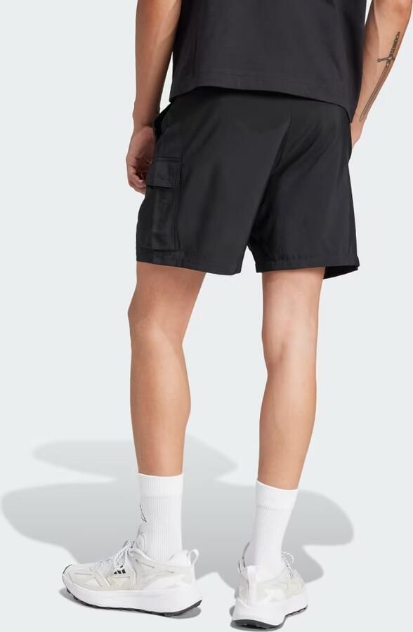 Adidas Essentials Small Logo Cargo Chelsea Short Zwart- Heren Zwart - Foto 5