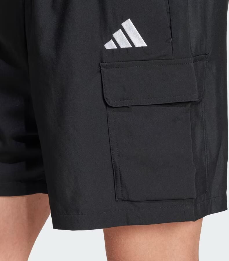 Adidas Essentials Small Logo Cargo Chelsea Short Zwart- Heren Zwart