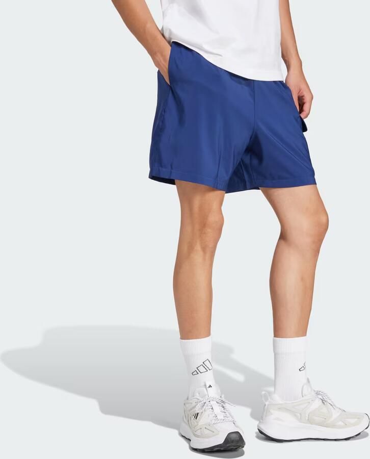 Adidas Essentials Small Logo Cargo Chelsea Short Blauw- Heren Blauw - Foto 3