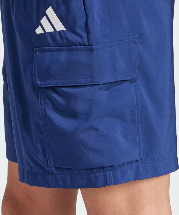 Adidas Essentials Small Logo Cargo Chelsea Short Blauw- Heren Blauw - Foto 2