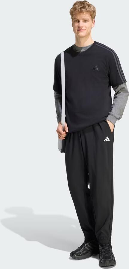 Adidas Essentials Small Logo Stanford Lichte Woven Tapered Cuffed Broek - Foto 5