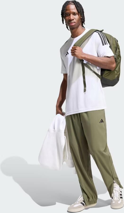 Adidas Essentials Small Logo Stanford Lichte Woven Tapered Cuffed Broek - Foto 4