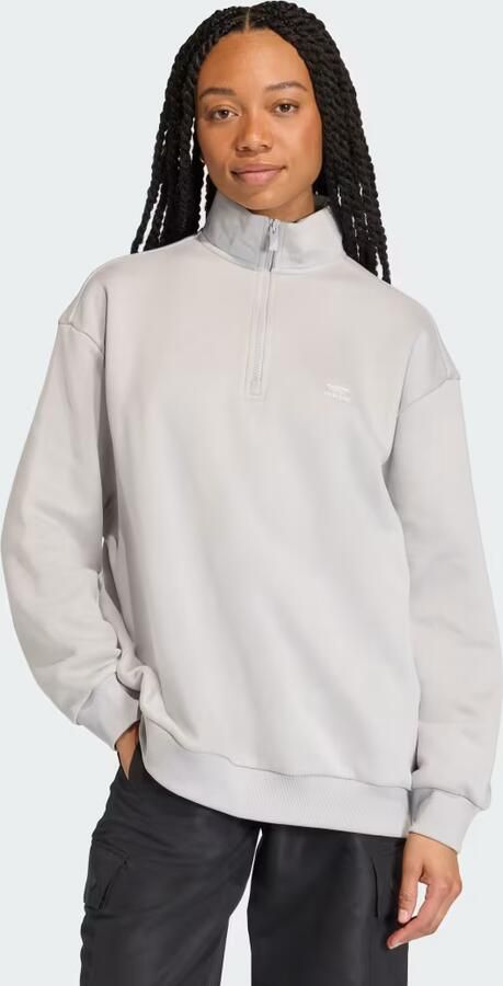 Adidas ESSENTIALS SWEATSHIRT MET HALFLANGE RITS