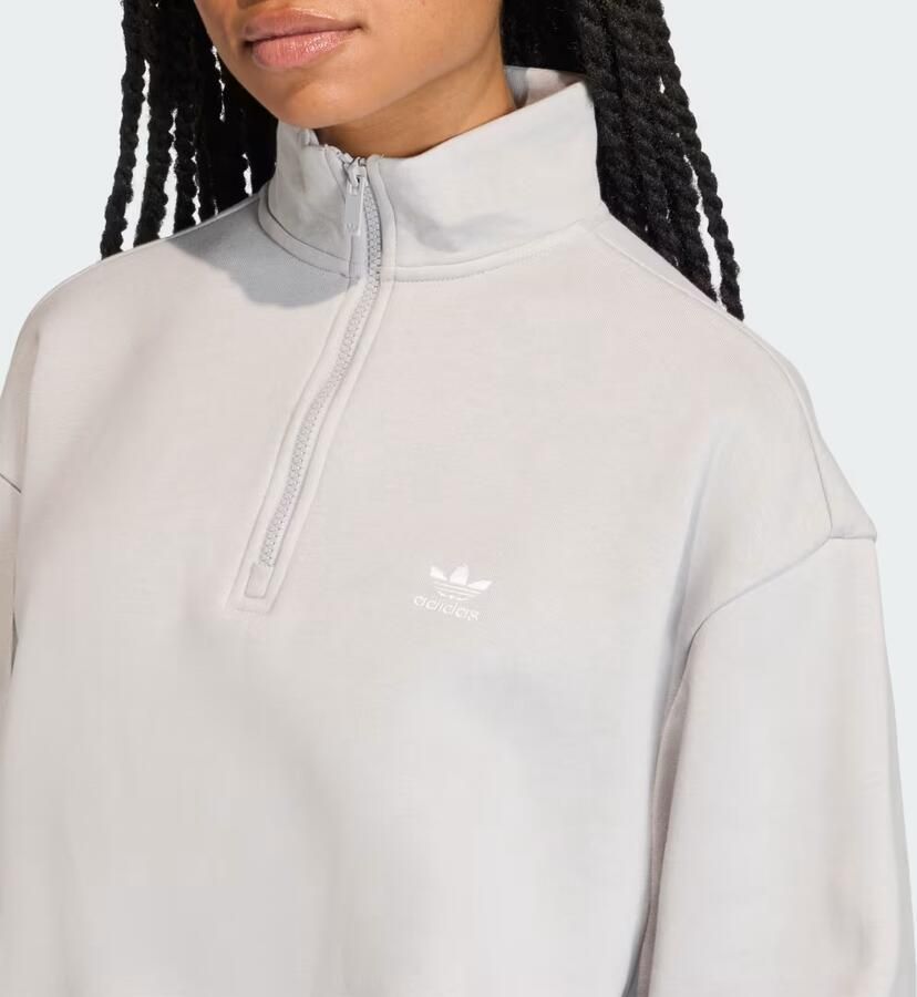 Adidas ESSENTIALS SWEATSHIRT MET HALFLANGE RITS - Foto 2