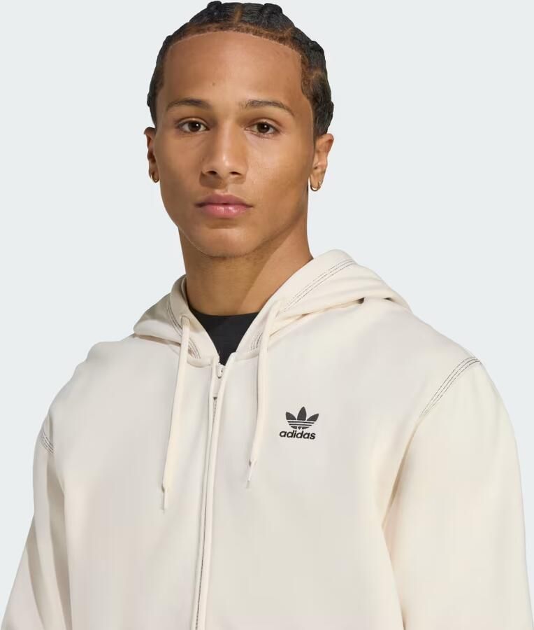 Adidas Essentials Trefoil Hoodie met Lange Ritssluiting - Foto 3