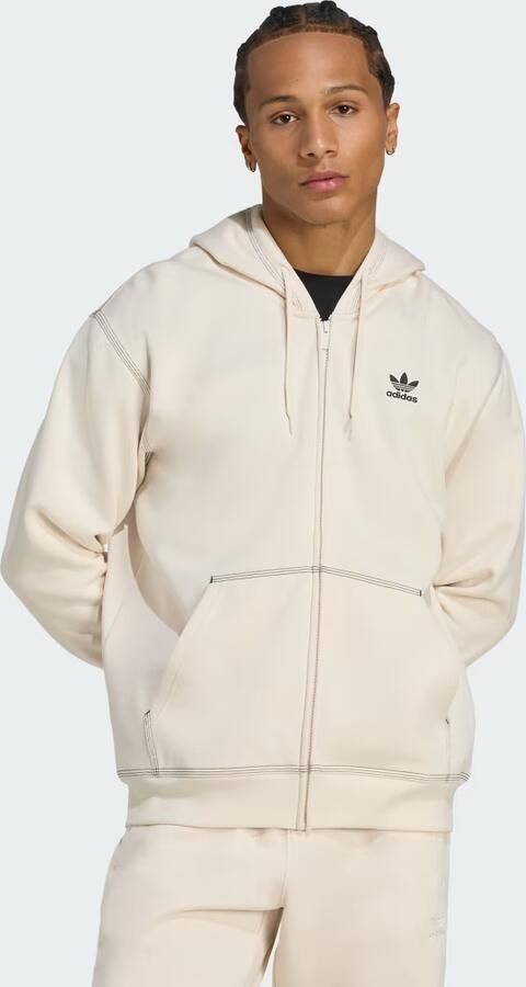 Adidas Essentials Trefoil Hoodie met Lange Ritssluiting