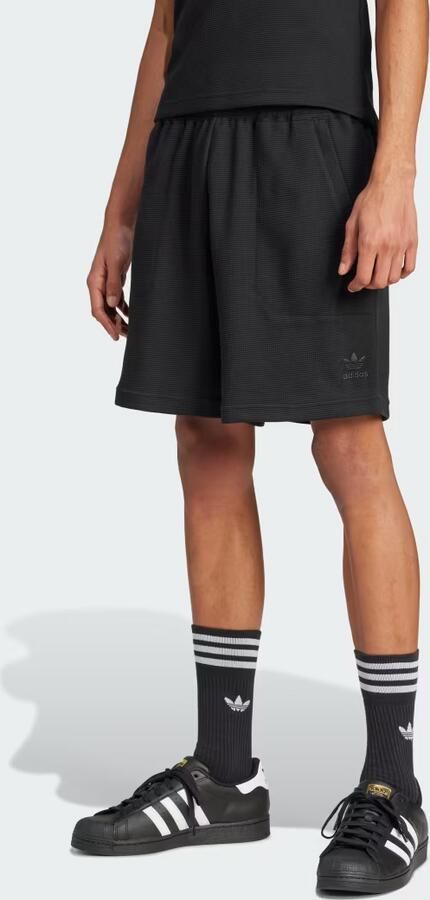 Adidas Originals Korte regular fit broek met structuurmotief - Foto 6