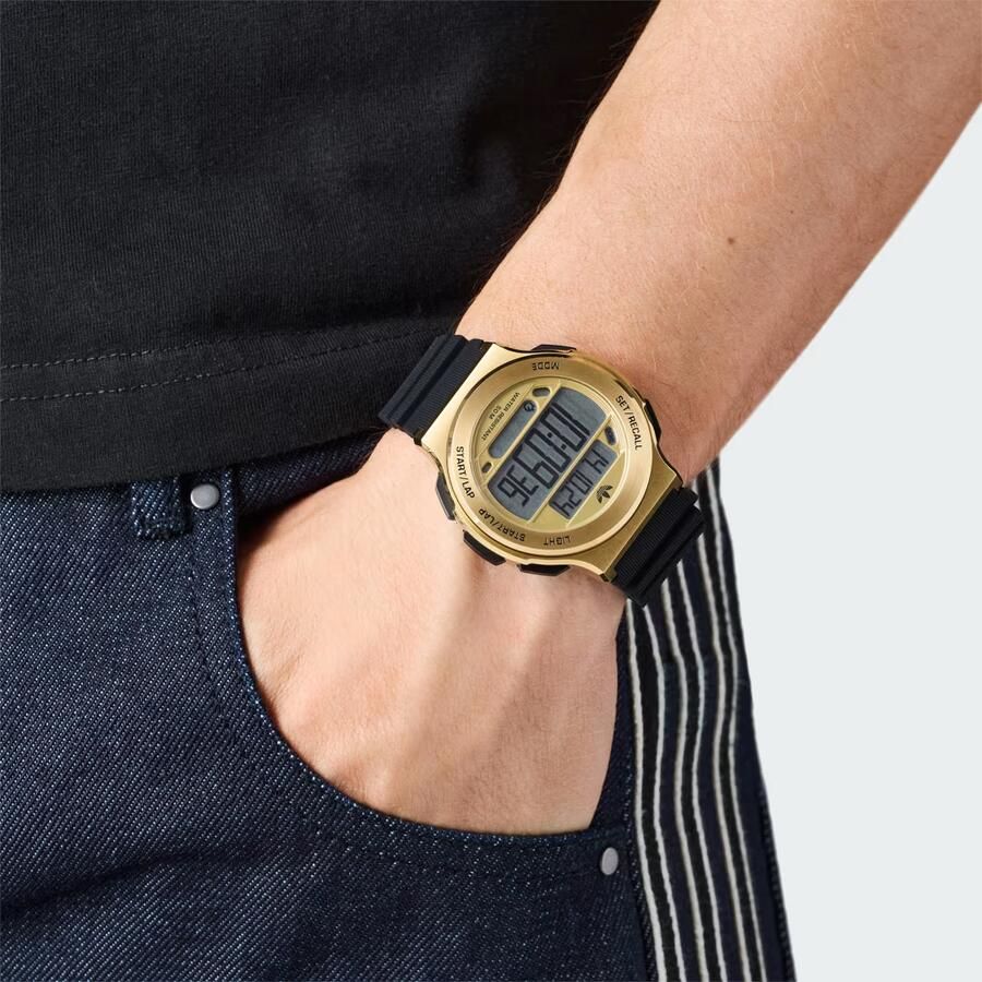 Adidas Originals Chronograaf EXPRESSION THREE DIGITAL Quartzhorloge polshorloge herenhorloge dameshorloge siliconen armband stopfunctie - Foto 6