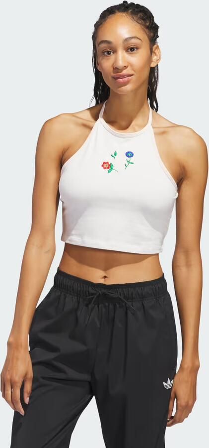 Adidas Fashion Graphics Floral Halter Neck Top
