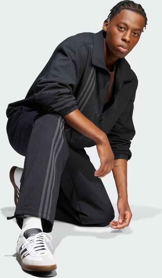 Adidas Fashion Seersucker Firebird Trainingsbroek Zwart- Heren Zwart - Foto 6