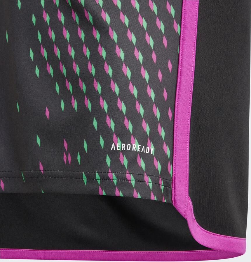 Adidas Perfor ce Junior FC Bayern München 23 24 voetbalshirt uit Sport t-shirt Zwart Polyester V-hals 140