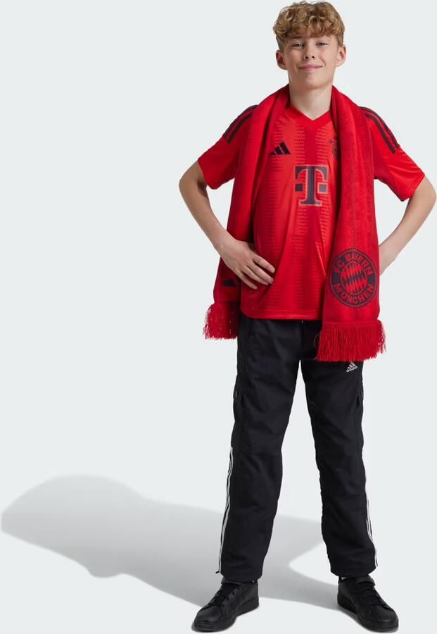 Adidas Perfor ce Junior FC Bayern München voetbalshirt Sport t-shirt Rood Polyester V-hals 152 - Foto 5