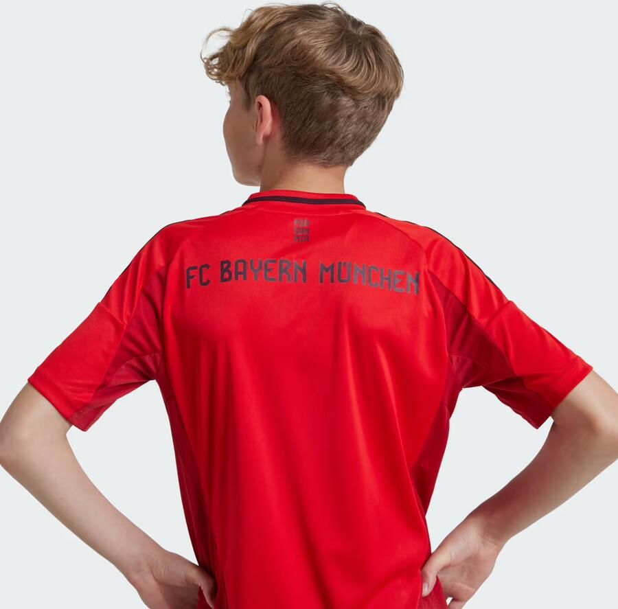 Adidas Perfor ce Junior FC Bayern München voetbalshirt Sport t-shirt Rood Polyester V-hals 152 - Foto 2