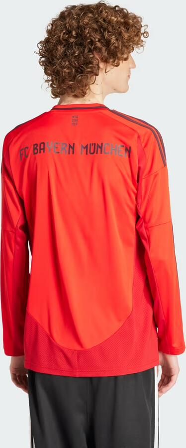 Adidas FC Bayern München 24 25 Thuisshirt met Lange Mouwen Rood- Heren Rood - Foto 3