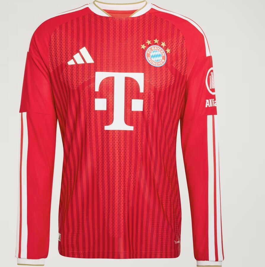 Adidas FC Bayern München 26 27 Authentiek Thuisshirt met Lange Mouwen - Foto 5