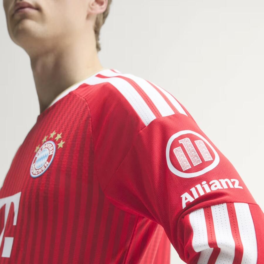 Adidas FC Bayern München 26 27 Authentiek Thuisshirt met Lange Mouwen - Foto 4