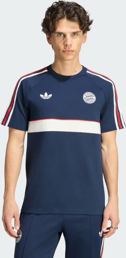 Adidas Originals FC Bayern Munich OG T-Shirt Blauw- Heren Blauw - Foto 2