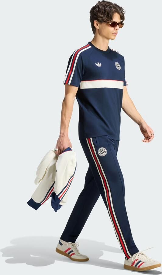 Adidas Originals FC Bayern Munich OG T-Shirt Blauw- Heren Blauw - Foto 6