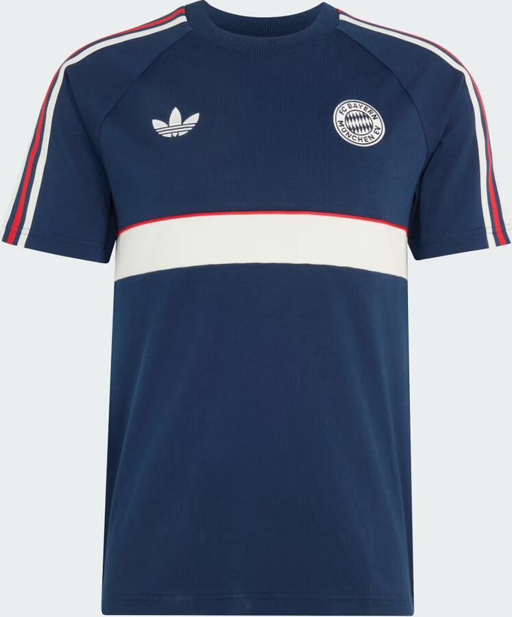 Adidas Originals FC Bayern Munich OG T-Shirt Blauw- Heren Blauw - Foto 4