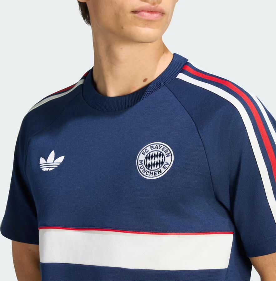 Adidas Originals FC Bayern Munich OG T-Shirt Blauw- Heren Blauw - Foto 3
